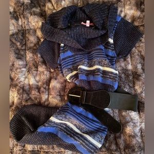 Striped sweater dress